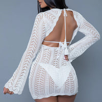 2409 Kinsley Crochet Mini Dress