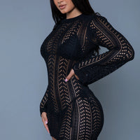 2409 Kinsley Crochet Mini Dress