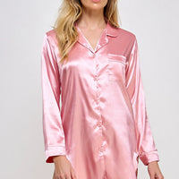 BW1788 Kimberly Satin Sleepshirt