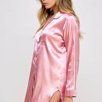 BW1788 Kimberly Satin Sleepshirt