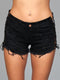 J5BK Looped In Distressed Shorts - Black