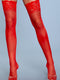 1919 Lace Over It Thigh Highs Red