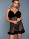 2076 Farah Babydoll Black