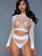 2155 Play With Me Bodystocking White