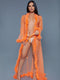 BW1650NOR Marabou Robe Neon Orange