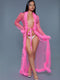 BW1650NP Marabou Robe Neon Pink