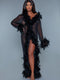 BW834B Glamour Robe Black