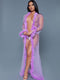 BW1650LAV Marabou Robe Lavender