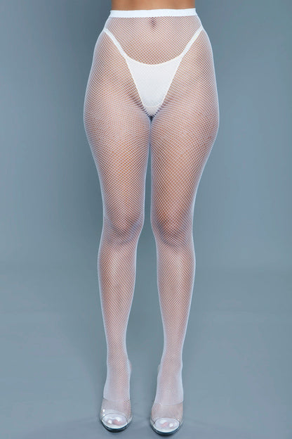 2302 Up All Night Pantyhose White