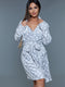 2259 Kaylee Robe Grey White