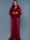 BW834MAR Glamour Robe Maroon