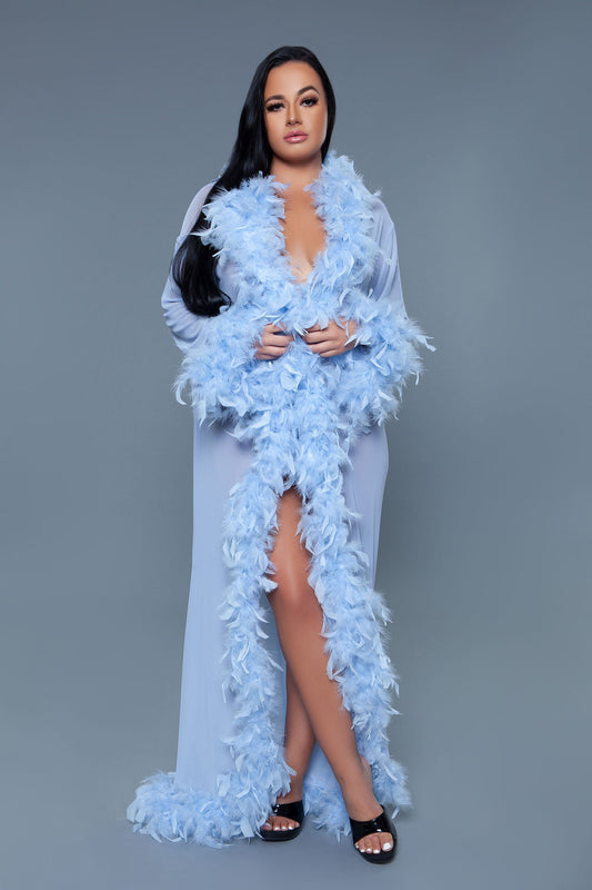 BW834PW Glamour Robe Periwinkle