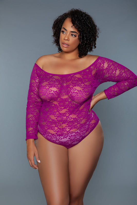 2248P Marina Bodysuit Dark Magenta