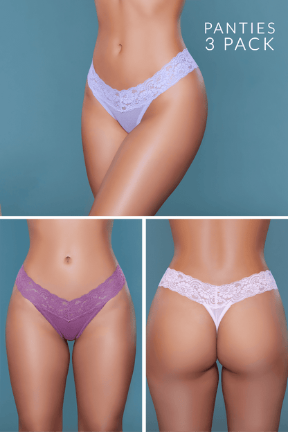 2201 Mila Thong 3 Pack