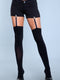 1928 Hanging On Clip Garter Thigh Highs