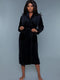 2260 Helena Plush Robe Black