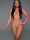 1909 Dancing All Night Bodystocking Hot Pink