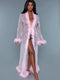 BW1650CP Marabou Robe Candy Pink