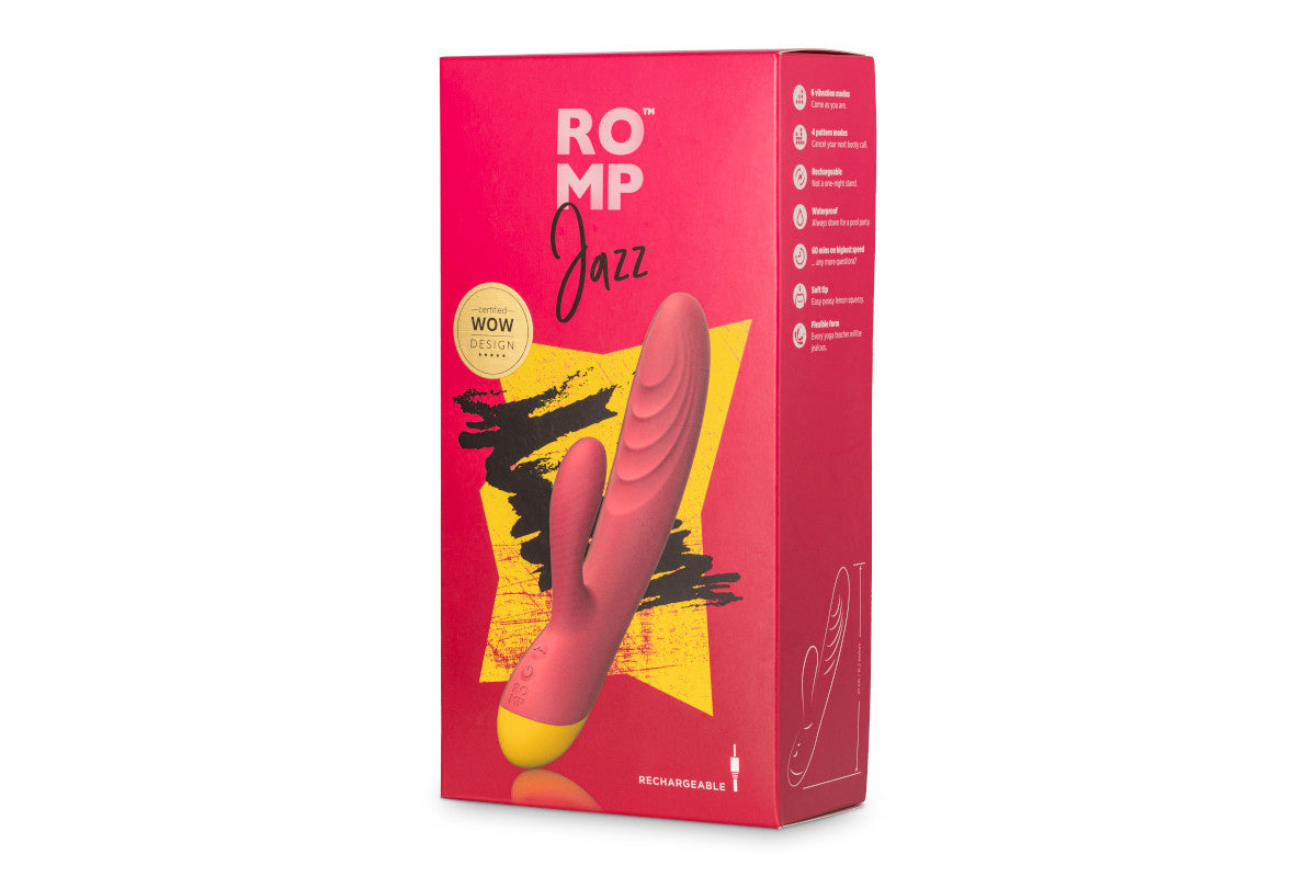 ROMP Jazz Rabbit Vibrator - Berry