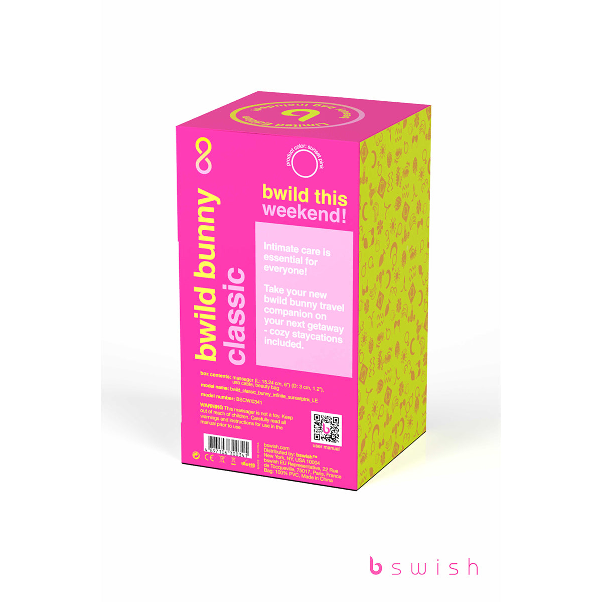 B Swish Limited Edition Bwild Infinite Bunny - Sunset Pink