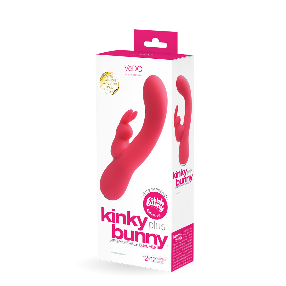 VeDO Kinky Bunny Plus Rabbit Vibe - Pink