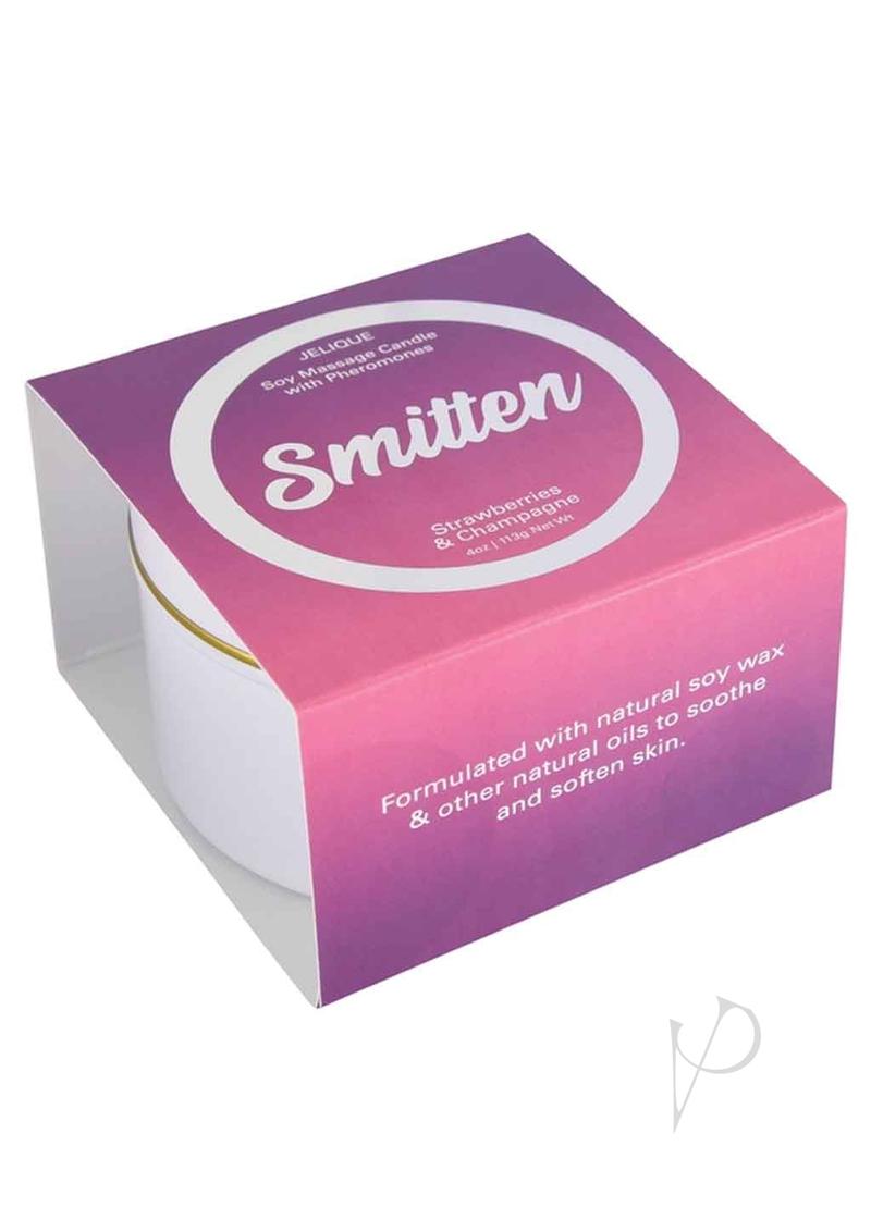 Massage Candle Smitten Straw/champ 4oz