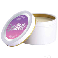 Massage Candle Smitten Straw/champ 4oz