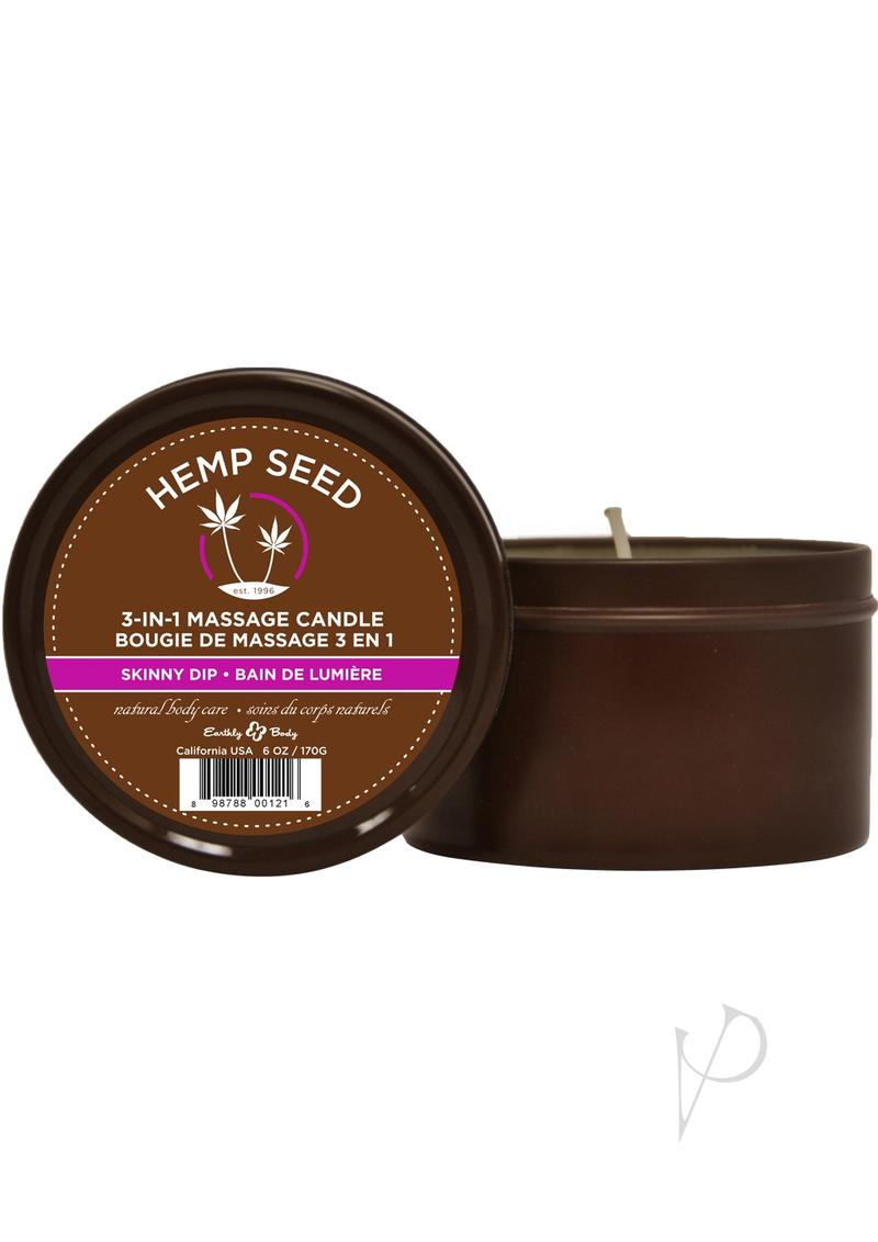 Round Massage Candle Skinny Dip