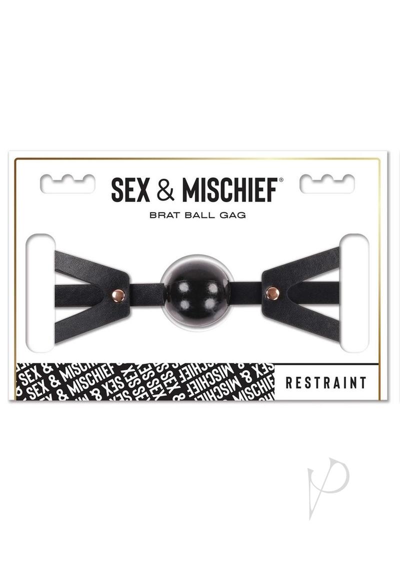 Sandm Brat Ball Gag Black/rose Gold