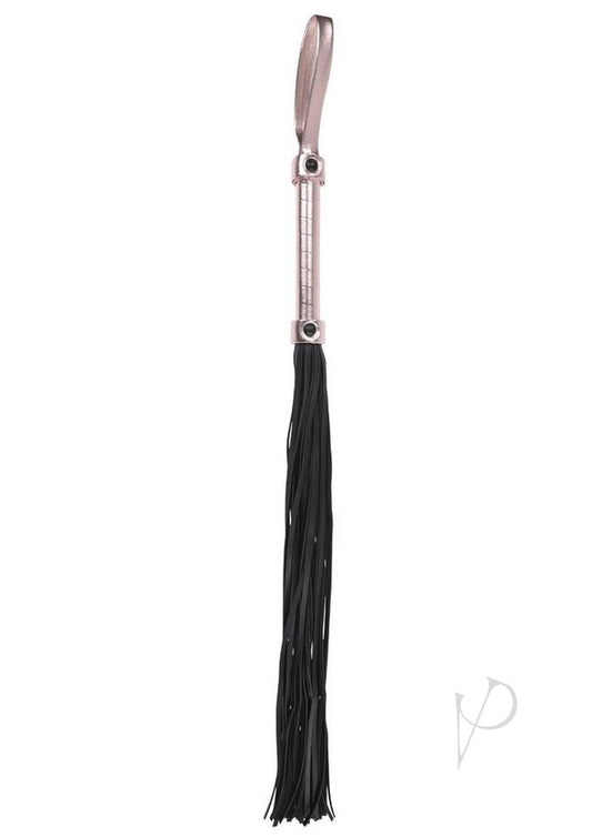 Sandm Brat Flogger Black/ Rose Gold