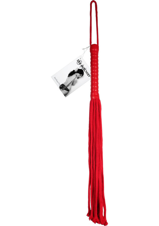 Sandm Red Rope Flogger