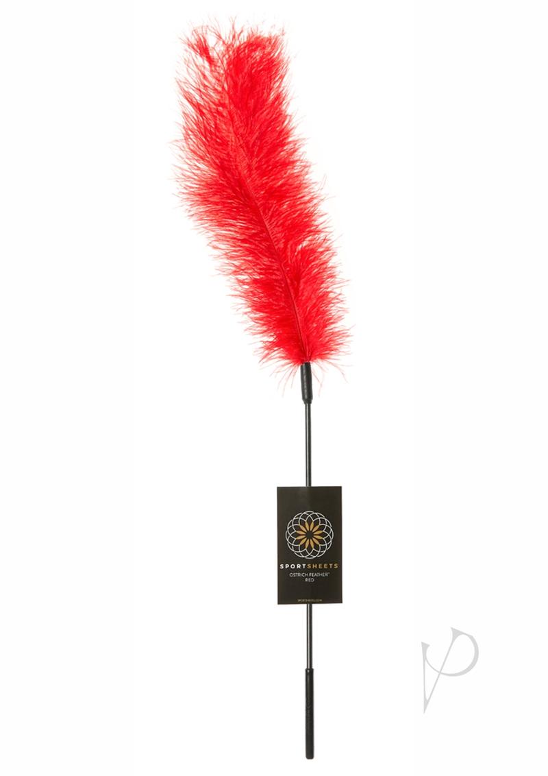 Ostrich Feather Red Tickler