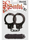 Sinful Metal Cuffs W/keys Love Rope Blac