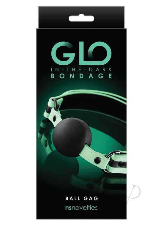 Glo Bondage Ball Gag Green