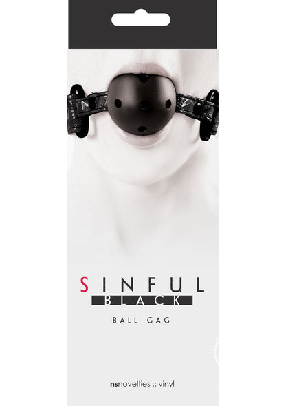 Sinful Ball Gag Black