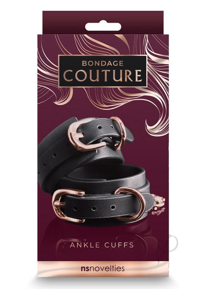 Bondage Couture Ankle Cuffs Black