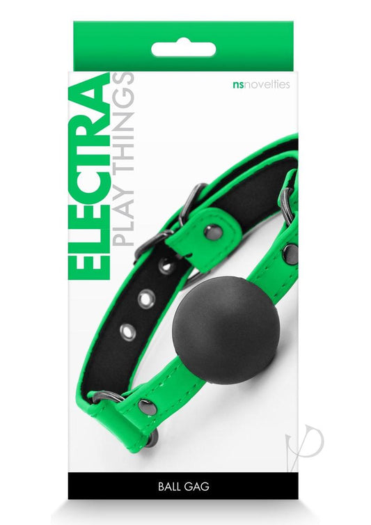 Electra Play Things Ball Gag Green