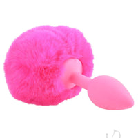 Neon Bunny Tail Pink