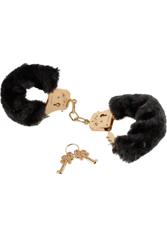 Ff Gold Deluxe Furry Cuffs