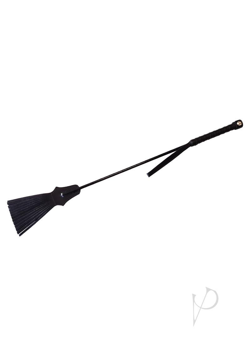 Rouge Tasseled Riding Crop Black