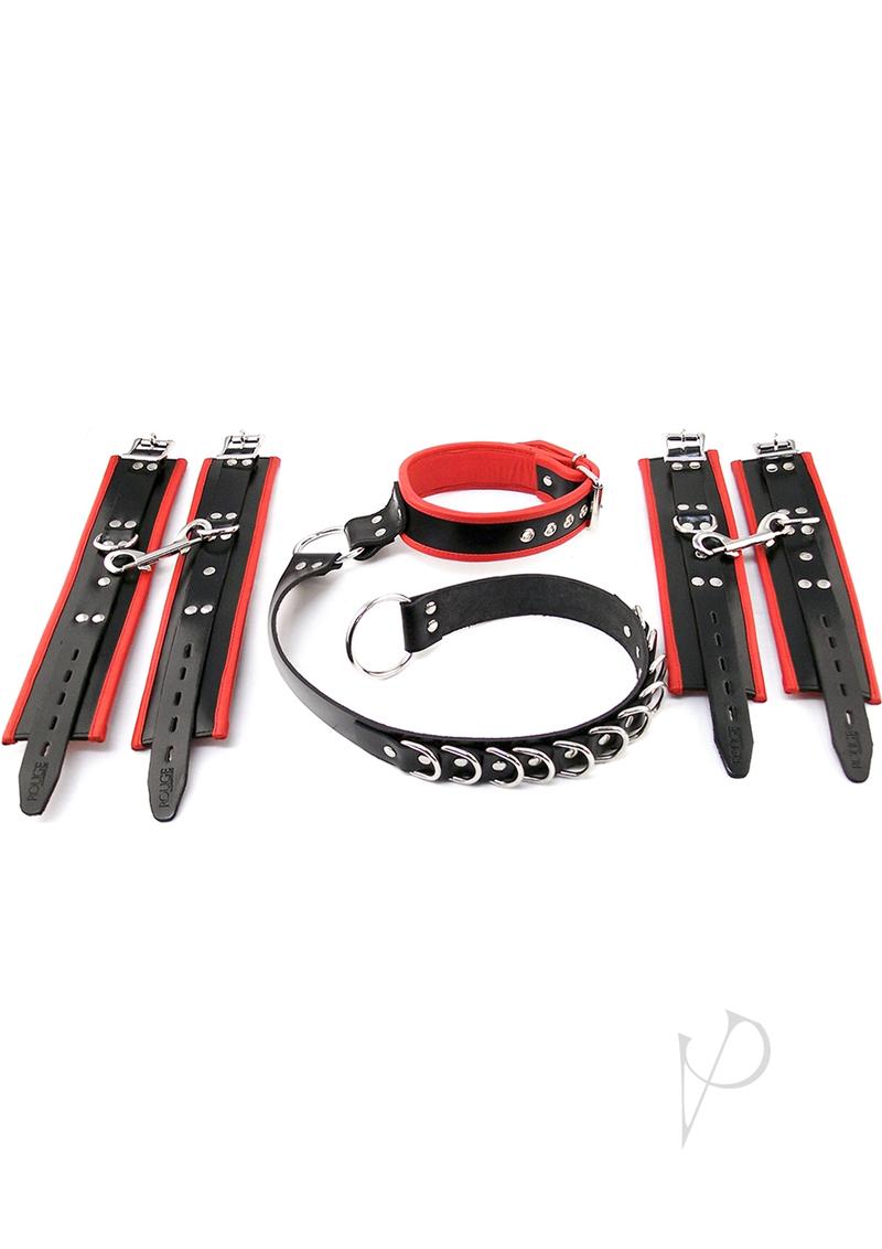 Rouge D Ring Hogtie Black/red