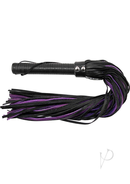 Rouge Long Leather Flogger Blk/prp