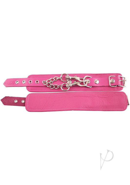 Rouge Plain Wrist Cuffs Pink