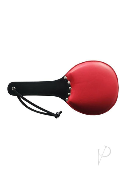 Padded Leather Ping Pong Paddle Rd/blk