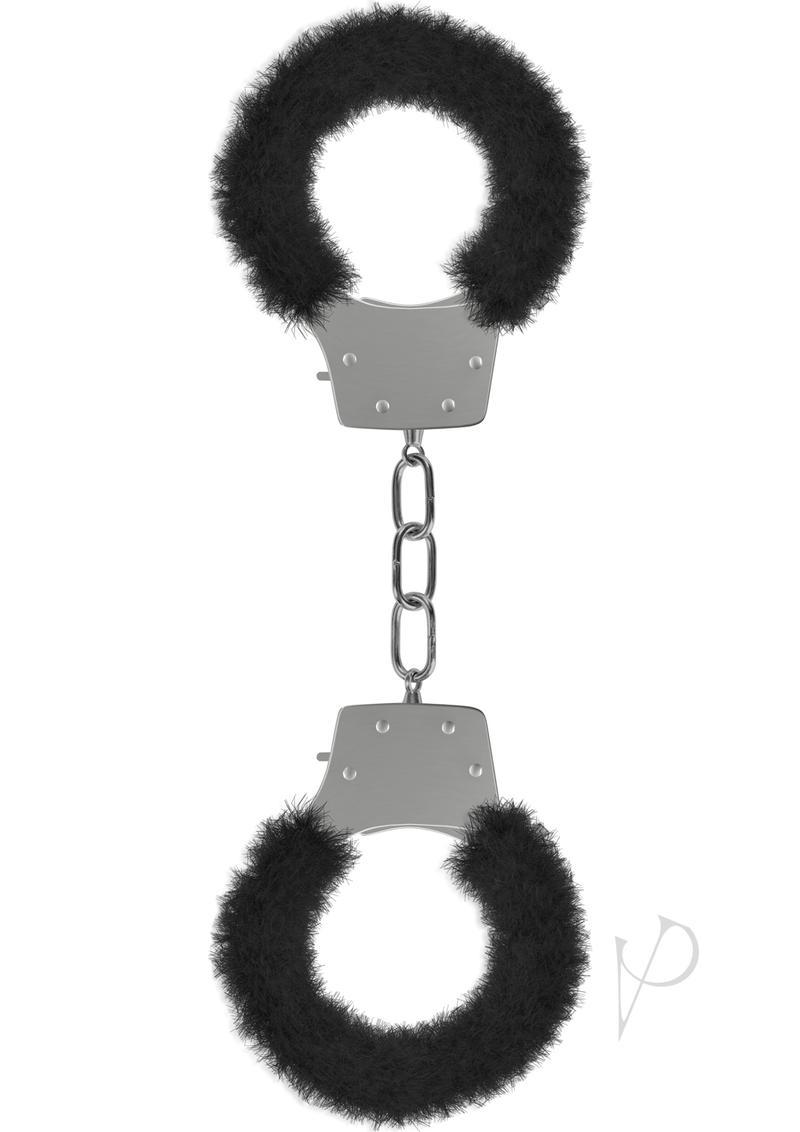 Ouch! Pleasure Handcuffs Furry Black