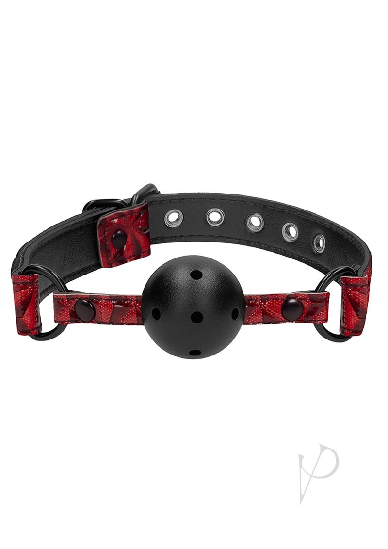 Ouch Luxury Breathable Ball Gag Burgundy