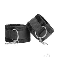 Ouch Velcro Hand/anklecuffs Black