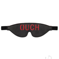 Ouch Bonded Leather Eye Mask Black