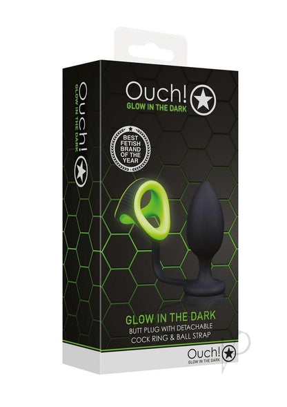 Ouch Butt Plug Cockring Ballstrap Gitd