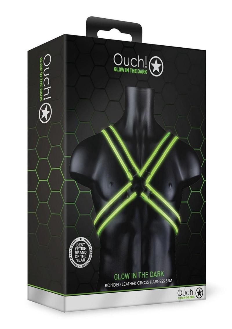 Ouch Cross Harness Gitd S/m